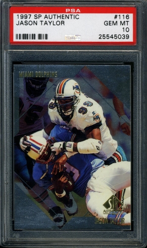 1997 SP Authentic #116 Jason Taylor PSA 10 #25545039