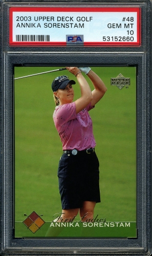 2003 Upper Deck #48 Annika Sorenstam PSA 10 #53152660