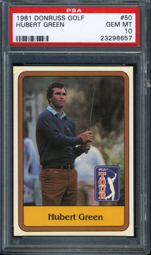 1981 Donruss #050 Hubert Green PSA 10 #23298657