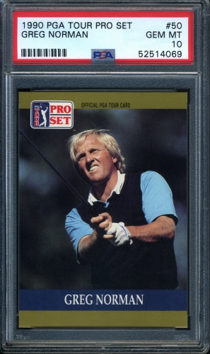 1990 Pro Set #050 Greg Norman PSA 10 #52514069