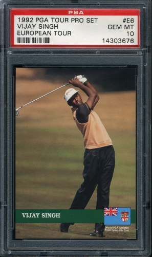 1992 Pro Set #E06 Vijay Singh PSA 10 #14303676