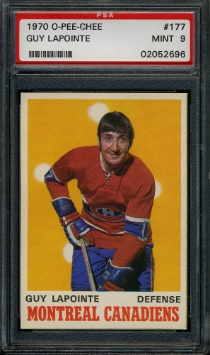 1970 O-Pee-Chee #177 Guy Lapointe PSA 9 #02052696