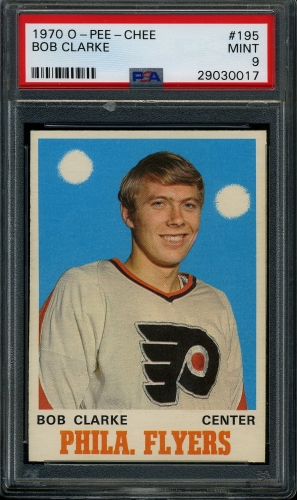1970 O-Pee-Chee #195 Bob Clarke PSA 9 #29030017