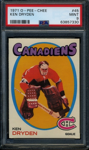 1971 O-Pee-Chee #045 Ken Dryden PSA 9 #63857330