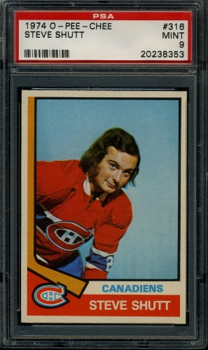 1974 O-Pee-Chee #316 Steve Shutt PSA 9 #20238353