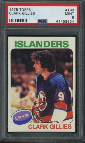 1975 Topps #199 Clark Gillies PSA 9 #41458854