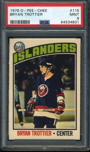 1976 O-Pee-Chee #115 Bryan Trottier PSA 9 #64534831