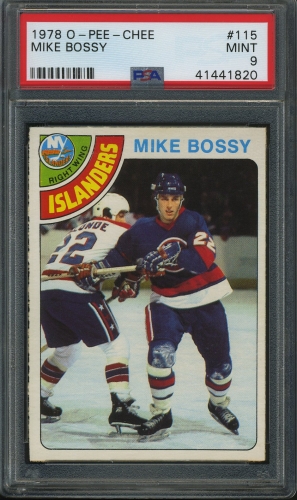 1978 O-Pee-Chee #115 Mike Bossy PSA 9 #41441820