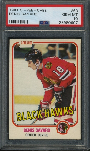 1981 O-Pee-Chee #063 Denis Savard PSA 10 #28980607