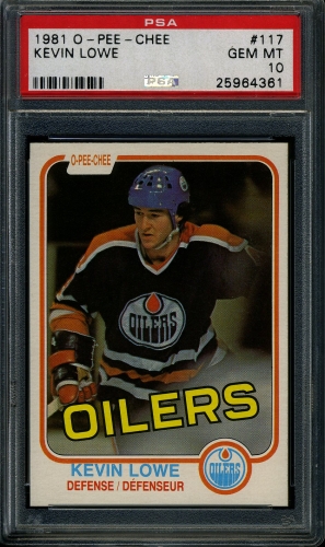 1981 O-Pee-Chee #117 Kevin Lowe PSA 10 #25964361