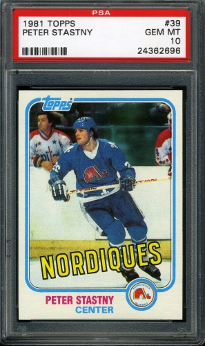 1981 Topps #039 Peter Stastny PSA 10 #24362696