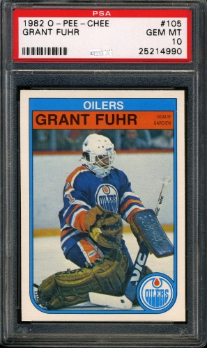 1982 O-Pee-Chee #105 Grant Fuhr PSA 10 #25214990