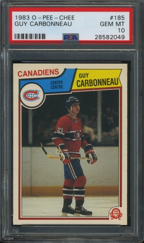 1983 O-Pee-Chee #185 Guy Carbonneau PSA 10 #28582049