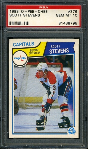1983 O-Pee-Chee #376 Scott Stevens PSA 10 #81438795