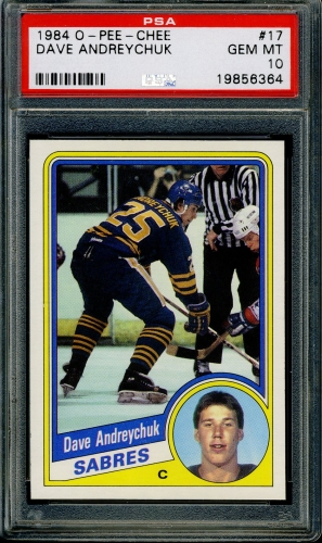 1984 O-Pee-Chee #017 Dave Andreychuk PSA 10 #19856364