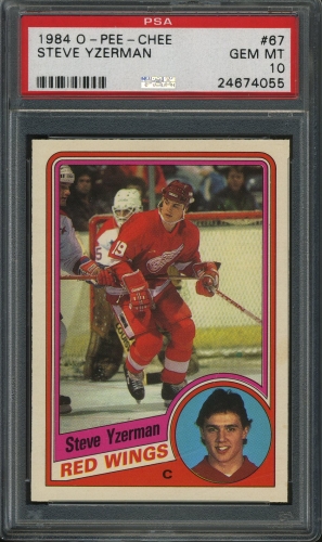 1984 O-Pee-Chee #067 Steve Yzerman PSA 10 #24674055