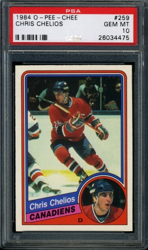 1984 O-Pee-Chee #259 Chris Chelios PSA 10 #26034475
