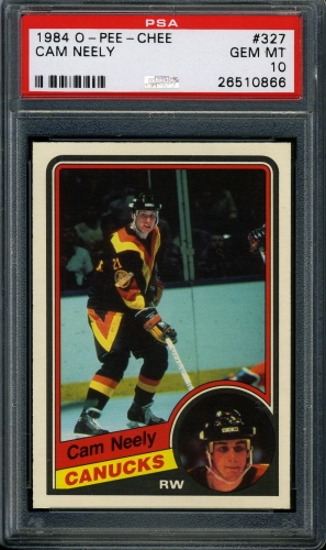 1984 O-Pee-Chee #327 Cam Neely PSA 10 #26510866