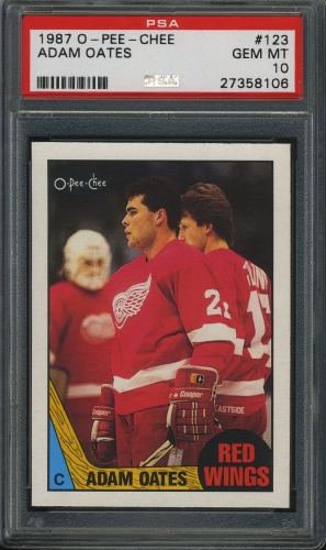 1987 O-Pee-Chee #123 Adam Oates PSA 10 #27358106