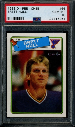1988 O-Pee-Chee #066 Brett Hull PSA 10 #27716251