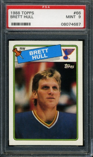 1988 Topps #066 Brett Hull PSA 9 #08074687