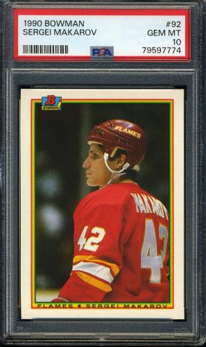 1990 Bowman #092 Sergei Makarov PSA 10 #79597774