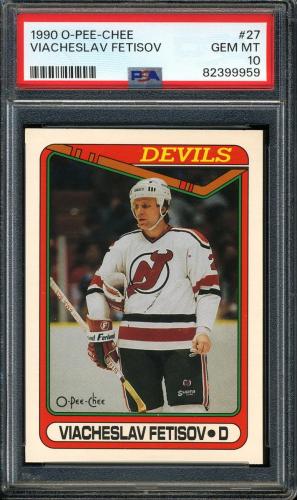 1990 O-Pee-Chee #027 Slava Fetisov PSA 10 #82399959