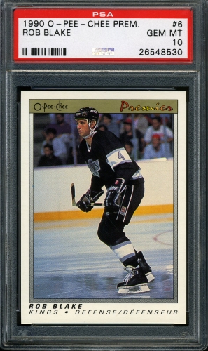 1990 O-Pee-Chee Premier #006 Rob Blake PSA 10 #26548530