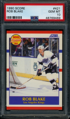 1990 Score #421 Rob Blake PSA 10 #48769469