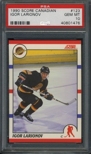 1990 Score Canadian #123 Igor Larionov PSA 10 #40801476