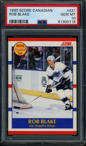 1990 Score Canadian #421 Rob Blake PSA 10 #61300718