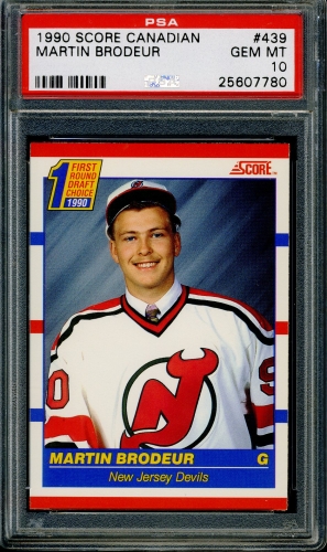 1990 Score Canadian #439 Martin Brodeur PSA 10 #25607780