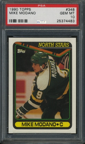 1990 Topps #348 Mike Modano PSA 10 #25374483