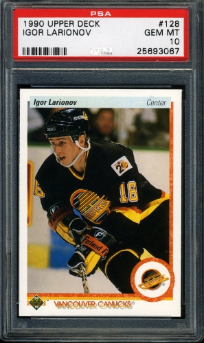 1990 Upper Deck #128 Igor Larionov PSA 10 #25693067