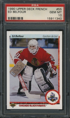 1990 Upper Deck French #055 Ed Belfour PSA 10 #15911340