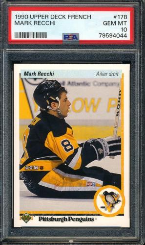 1990 Upper Deck French #178 Mark Recchi PSA 10 #79594044