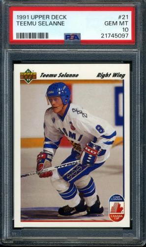 1991 Upper Deck #021 Teemu Selanne PSA 10 #21745097