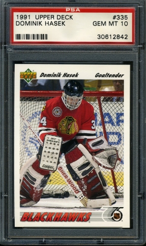 1991 Upper Deck #335 Dominik Hasek PSA 10 #30612842