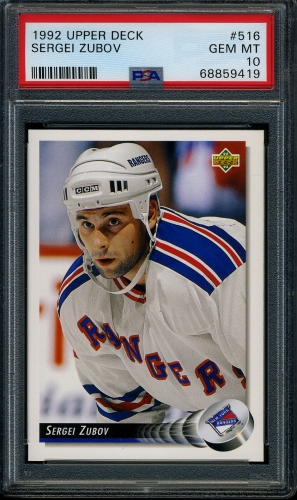 1992 Upper Deck #516 Sergei Zubov PSA 10 #68859419