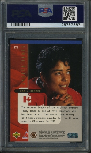 1997 Collector's Choice #276 Angela James PSA 10 #28787887 - Back