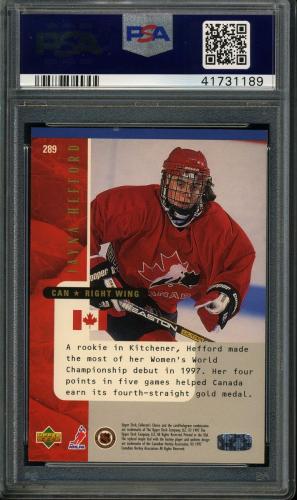 1997 Collector's Choice #289 Jayna Hefford PSA 9 #41731189 - Back
