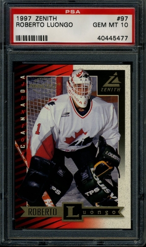 1997 Zenith #097 Roberto Luongo PSA 10 #40445477