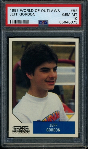 1987 World of Outlaws #052 Jeff Gordon PSA 10 #65846073