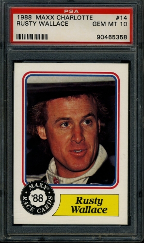 1988 Maxx Charlotte #014 Rusty Wallace PSA 10 #90465358