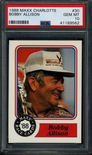 1988 Maxx Charlotte #030 Bobby Allison PSA 10 #41189562