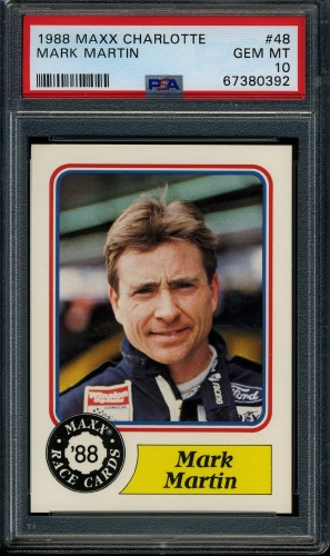 1988 Maxx Charlotte #048 Mark Martin PSA 10 #67380392