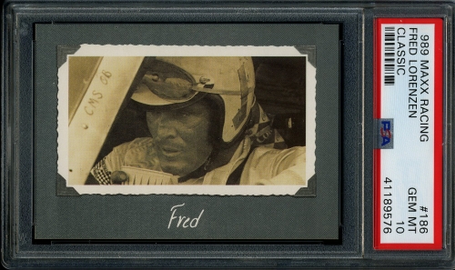 1989 Maxx #186 Fred Lorenzen PSA 10 #41189576