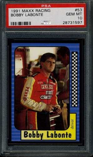 1991 Maxx #053 Bobby Labonte PSA 10 #28731597
