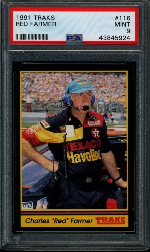 1991 Traks #116 Red Farmer PSA 9 #43845924