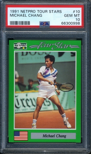 1991 NetPro Tour Stars #010 Michael Chang PSA 10 #66300998